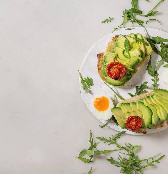 Sliced Avocado: Toast