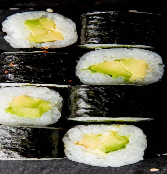 Diced Avocado: Sushi